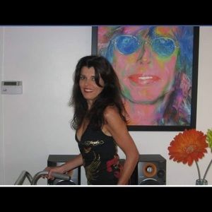 Ed Hardy knit tunic type tank top size XS